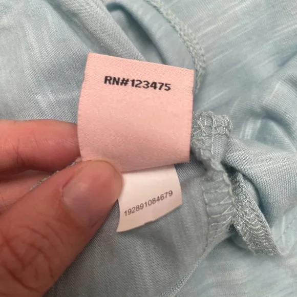 Juicy Couture - Light Blue, Y2K, Flowy Top, with Adjustable Front Tie, Size L - Picture 10 of 10